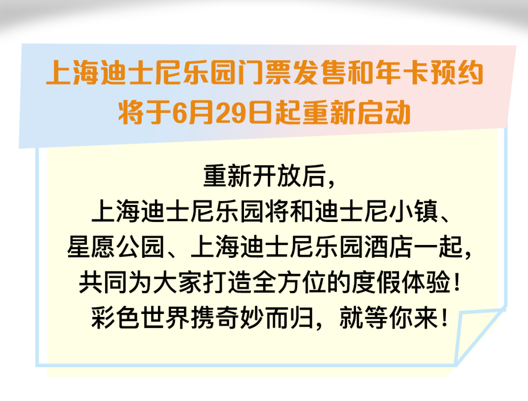 上海迪士尼乐园将于6月30日恢复运营